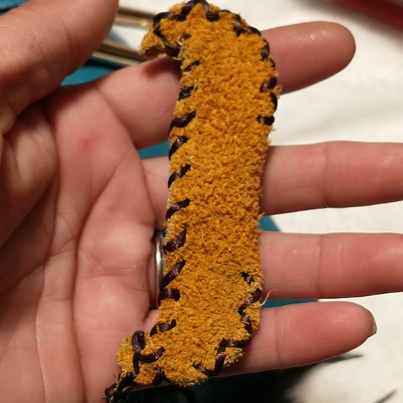 Nubuck Canoe Bag Charm/ Key Chain - Picture 4 of 4